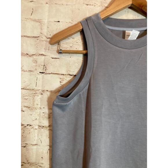 Ododos Tank Dress Womens Small Micro Modal Stretch Athletic Athleisure Gray - Picture 4 of 12